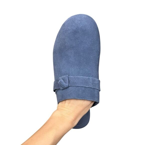 Splendid Blue Suede Studded Olive Clogs 8.5 - Picture 5 of 7